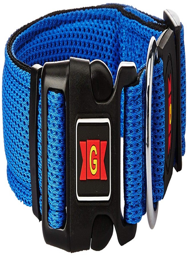 طوق شبكي من النايلون من جي جليناند DCA102 لحيواناتك الأليفة، أزرق، كبير، 100 غرام